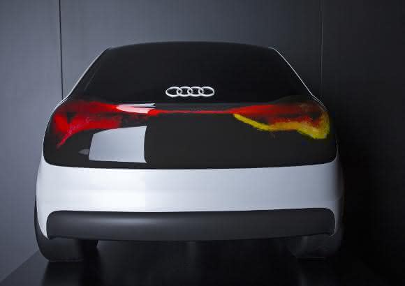 Audi Exponat Audi Exponat zur OLED Technologie.