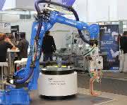 Roboter auf der Motek Roboter auf der Motek