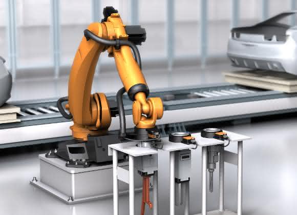 Industrieroboter mit FreeCon Contactless FreeCon Contactless von Weidmüller