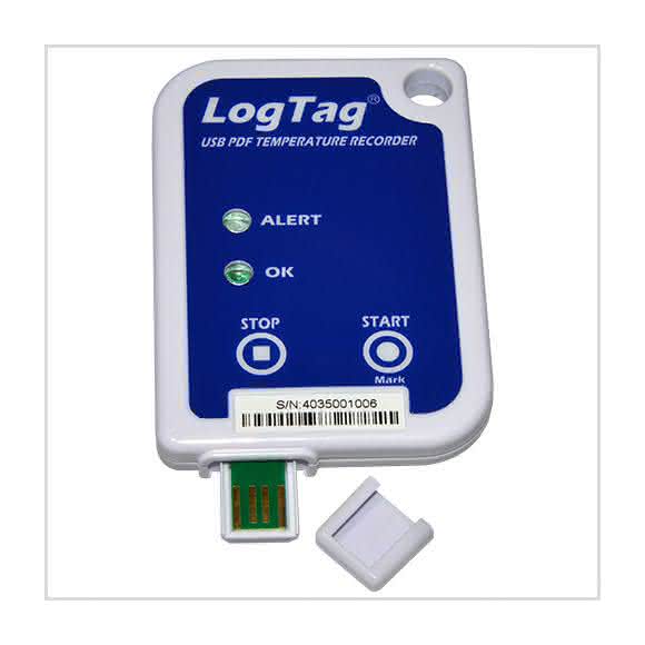 Temperaturdatenlogger mit integriertem USB-Anschluss. Temperaturdatenlogger mit integriertem USB-Anschluss.