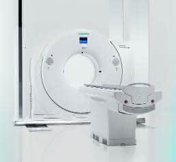 Somatom Definition Edge High-End CT System auf Schienen