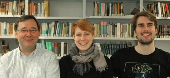 Das Forscherteam der Universität Göttingen mit Dr. Martin Wenderoth (von links), Katharina Kaiser und Philipp Kloth. (Foto: Benjamin Schröder)