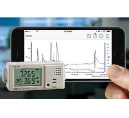 Datenlogger für Temperatur und relative Feuchte: Sendet Daten aufs Smartphone oder Tablet Datenlogger für Temperatur und relative Feuchte: Sendet Daten aufs Smartphone oder Tablet