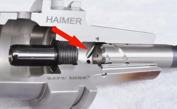 Safe-Lock-Aufnahme Safe-Lock-Aufnahme im Querschnitt