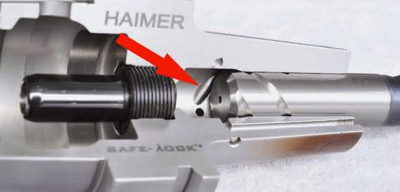 Safe-Lock-Aufnahme im Querschnitt