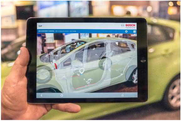 Augmented Reality-Anwendung Automotive Augmented Reality-Anwendung im Industrie- und Automotive-Bereich