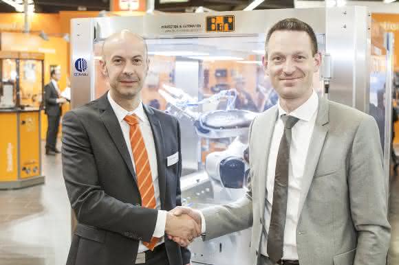 Walter Burgstaller und Tobias Daniel Walter Burgstaller und Tobias Daniel auf der SPS IPC Drives 2015