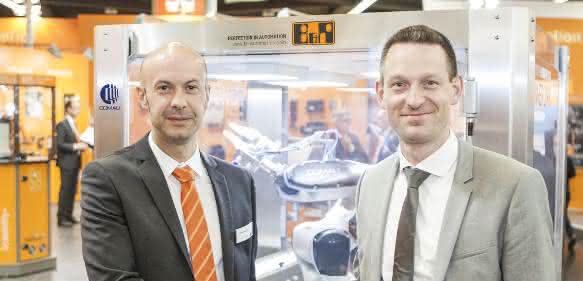 Walter Burgstaller und Tobias Daniel Walter Burgstaller und Tobias Daniel auf der SPS IPC Drives 2015