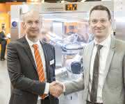 Walter Burgstaller und Tobias Daniel auf der SPS IPC Drives 2015