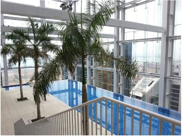 Hotelpool des Capita Green UV-Bestrahlungssystem Abox