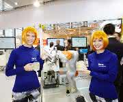 Sick-Messestand mit Roboter