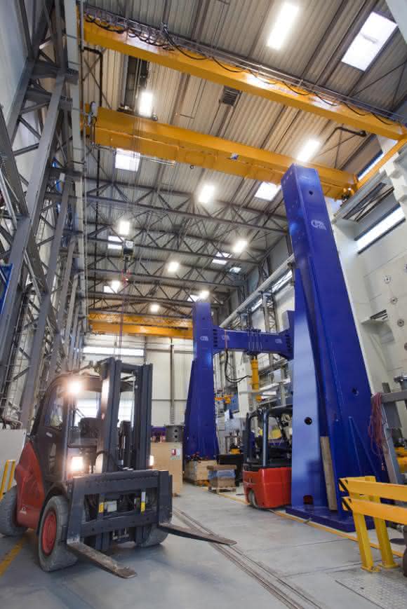 Konecranes Testzentrum Tragkraft Lasteinleitungsstrukturen