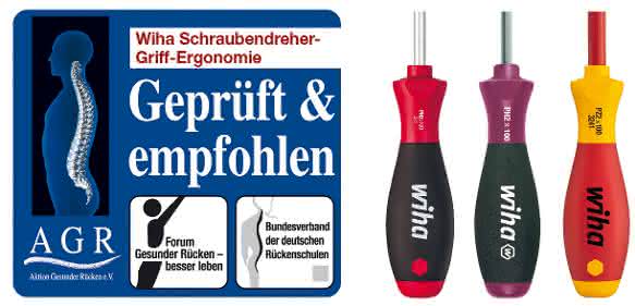 Wiha Schraubendreher erhalten AGR-Siegel Wiha Schraubendreher erhalten AGR-Siegel