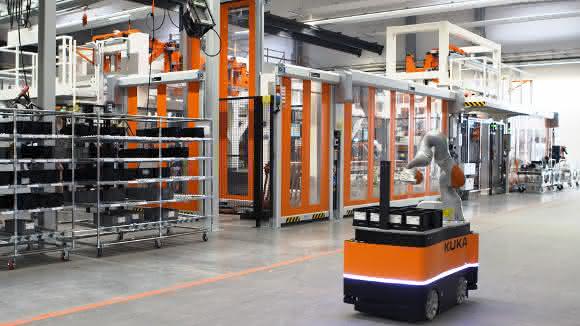 KUKA KMR Iiwa Mobiler Robotereinsatz KUKA KMR Iiwa Mobiler Robotereinsatz