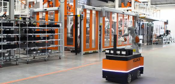 KUKA KMR Iiwa Mobiler Robotereinsatz KUKA KMR Iiwa Mobiler Robotereinsatz