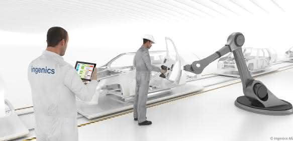 Mensch-Roboter-Kollaboration in der Audi-Montage