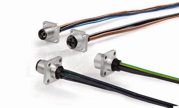 M12 Flanschsteckverbinder mit Vierkantflansch M12 Flanschsteckverbinder mit Vierkantflansch Franz Binder