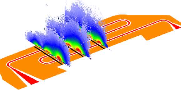 Durch Messungen der Spinänderung von Atomen oder Elektronen lassen sich Mikrowellenfelder genauestens abbilden. (Bild: Universität Basel, Departement Physik)