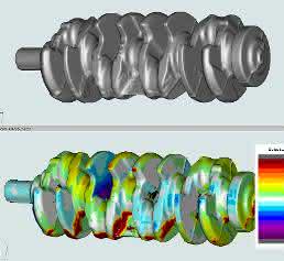 Videometriv Software vergleicht das hinterlegte CAD/CAM-Modell mit dem 3D-Modell