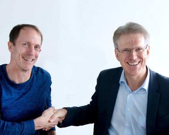 Eric Liedtke, Adidas, und Dieter Manz, Manz AG