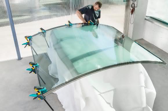 Herstellung der Dreifach-Isolierglasscheiben
