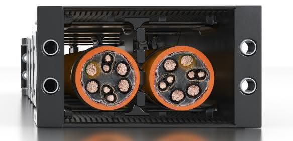 Energierohr der Serie R2 Igus Energierohr der Serie R2 mit 40 Millimetern Innenhöhe