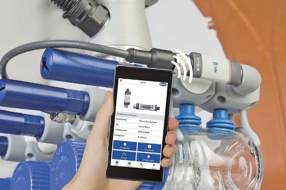Schmalz Prozessdaten auf dem Smartphone