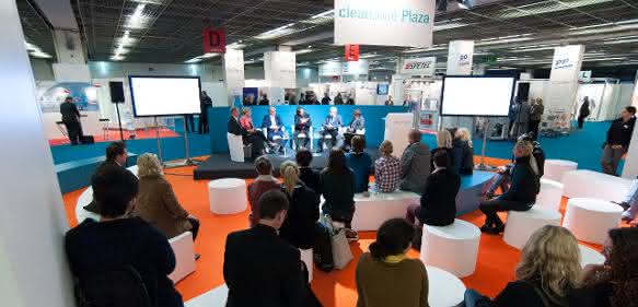 Cleanzone Plaza: Standortsicherheit, Digitalisierung und Nachwuchs. (©Messe Frankfurt / Sandra Gätke)