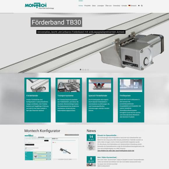 Montech Fördertechnik mit neuer Website