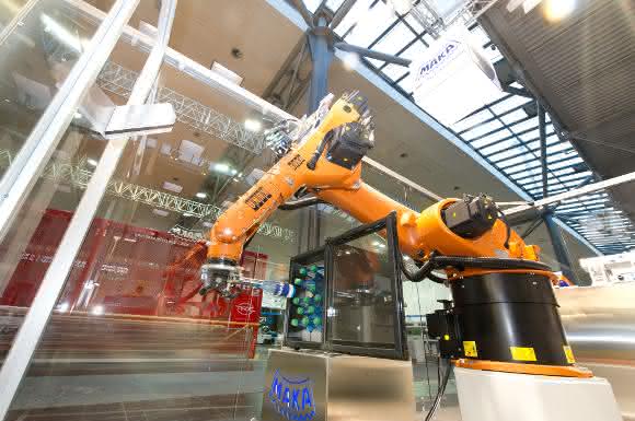Roboter auf der Ligna 2015