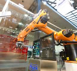 Roboter auf der Ligna 2015