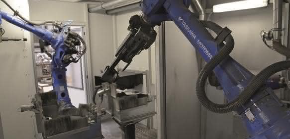 Roboterschleifzelle Roboterschleifzelle von Automationsrobotic