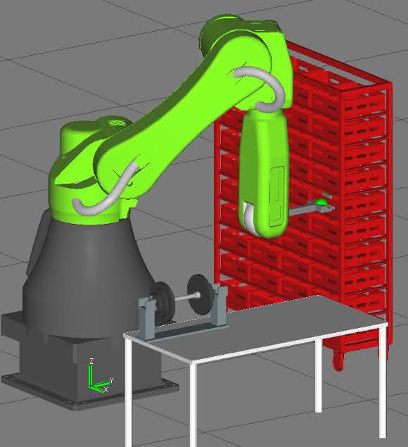 Roboter CR-35iA zeigt Handlings-Einsatz in einer Intralogistik-Applikation Kollaborative Roboter CR-35iA übernimmt das Handling in der Logistik