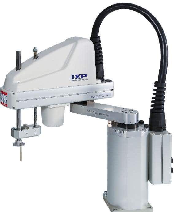 Scara-Roboter mit der Serienbezeichnung IXP der Firma IAI Industrieroboter