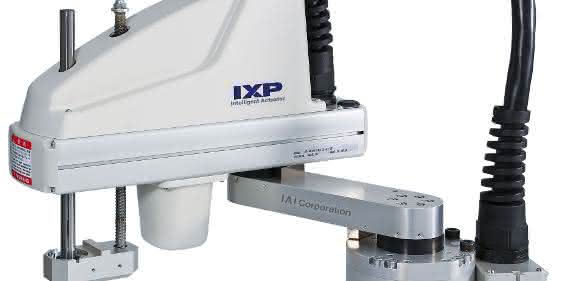 Scara-Roboter mit der Serienbezeichnung IXP der Firma IAI Industrieroboter