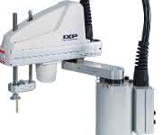 Scara-Roboter mit der Serienbezeichnung IXP der Firma IAI Industrieroboter