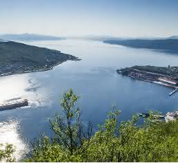 Hafen von Narvik (Norwegen)