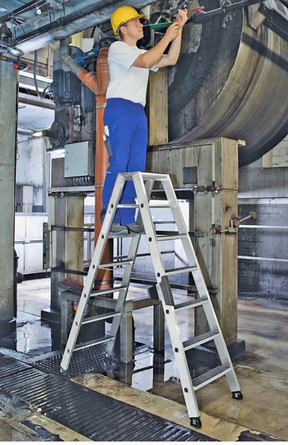 Günzburger Steigtechnik Rutschhemmung Einsatz