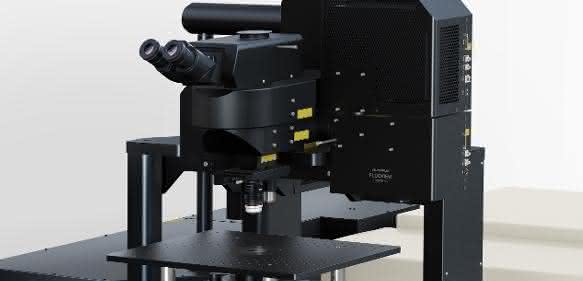 FluoView FVMPE-RS Multiphotonen-Laser-Scanning-Mikroskop mit Gantry-Mikroskopstativ FluoView FVMPE-RS Multiphotonen-Laser-Scanning-Mikroskop mit Gantry-Mikroskopstativ