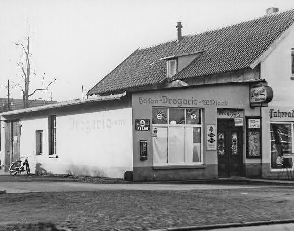 Erstes Harting Firmengebäude Minden 1945