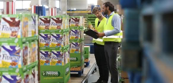 CHEP Viertelpalette Nestlé Fitness
