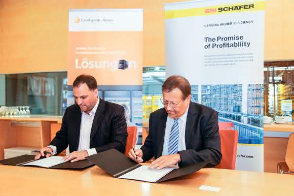 Unterzeichnung Kooperationsvereinbarung SSI Schäfer CareFusion