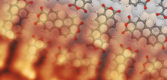 PTCDA-Moleküle PTCDA-Moleküle