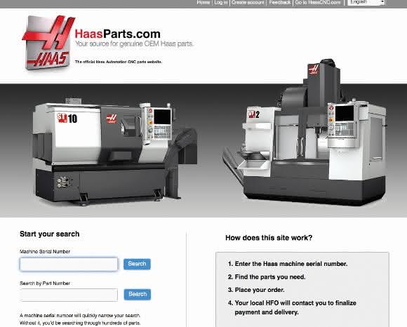 HaasParts.com Haas Ersatzteile online bestellen