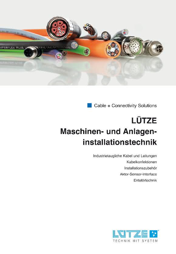 LÜTZE Kabelkatalog "Cable + Connectivity Solutions 2015" Neuer Lütze Kabelkatalog erschienen