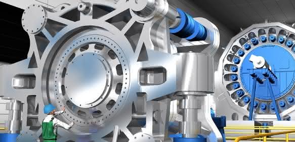 SKF Prüfstand für Hauptlager von Windturbinen