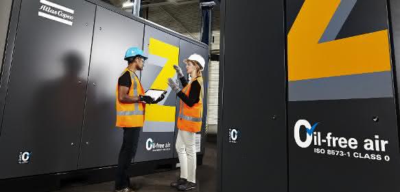 Kompressoren der Z-Serie sind jetzt nach ISO 22000 zertifiziert Kompressoren und Gebläse der Z-Serie von Atlas Copco