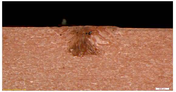 Schweißnaht ohne Zusatzgas Schweißen mit dem grünen Laser ohne Zusatzgas