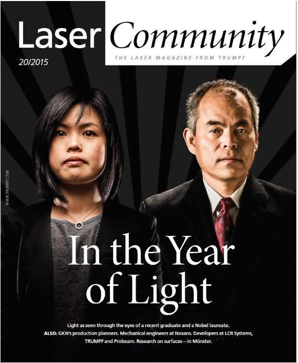 Akzuelle Ausgabe der Laser Community Trumpf Magazin Laser Community