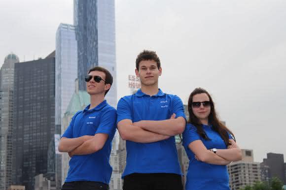 Lukas Kübler, Eva-Maria Wolfart, Timo Sigmeth Ebm-Papst Energiescouts in New York